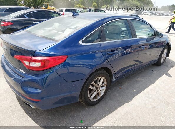 5NPE24AF5HH491321 2017 HYUNDAI SONATA Blue Tył prawy