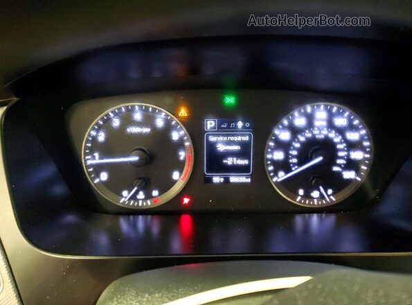 5NPE24AF5HH496051 2017 HYUNDAI SONATA Blue Vista del cuadro de instrumentos