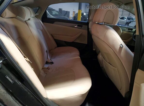5NPE24AF5HH524415 2017 HYUNDAI SONATA Black Հետևի նստատեղերի տեսք