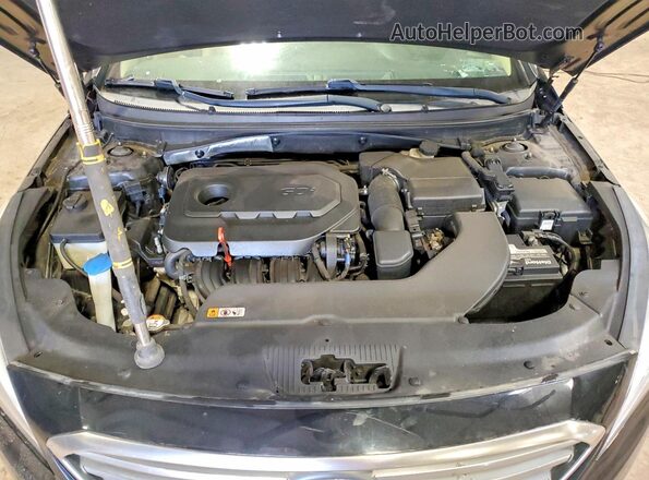 5NPE24AF5HH524415 2017 HYUNDAI SONATA Black Սալոնի հետևի տեսք