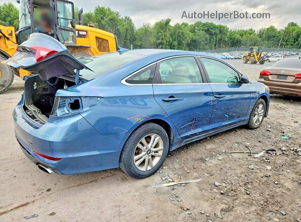 5NPE24AF5HH528190 2017 HYUNDAI SONATA Синий Задняя правая четверть