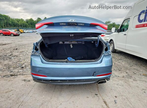 5NPE24AF5HH528190 2017 HYUNDAI SONATA Синий Вид сзади