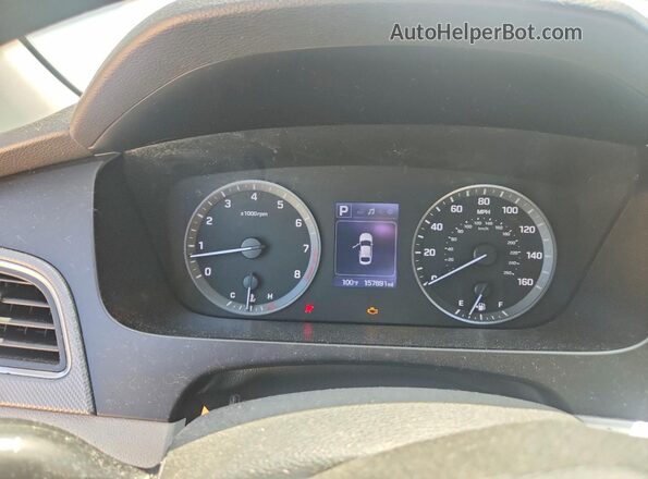 5NPE24AF5HH548102 2017 HYUNDAI SONATA White Vista del cuadro de instrumentos
