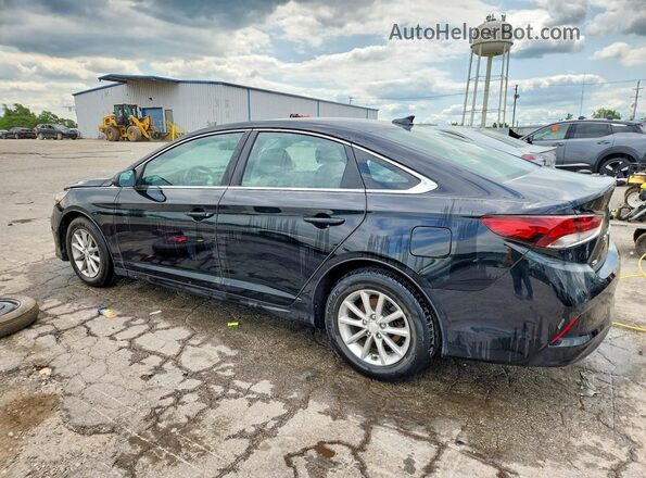 5NPE24AF5JH601984 2018 HYUNDAI SONATA Black Задня ліва чверть