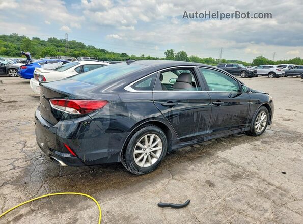 5NPE24AF5JH601984 2018 HYUNDAI SONATA Black Задня права чверть
