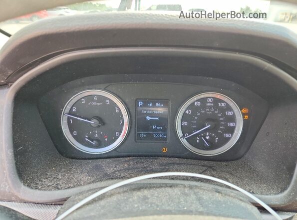 5NPE24AF5JH601984 2018 HYUNDAI SONATA Black Вид щитка приладів