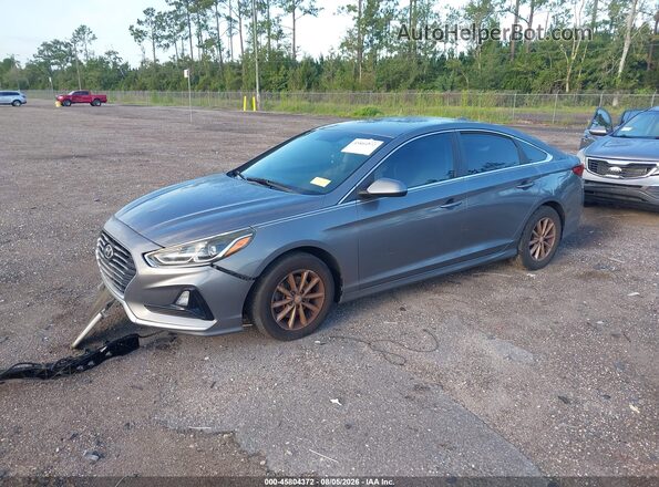 5NPE24AF5JH659576 2018 HYUNDAI SONATA Gray Передня ліва чверть