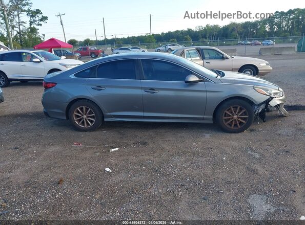 5NPE24AF5JH659576 2018 HYUNDAI SONATA Gray Вид задньої частини салону