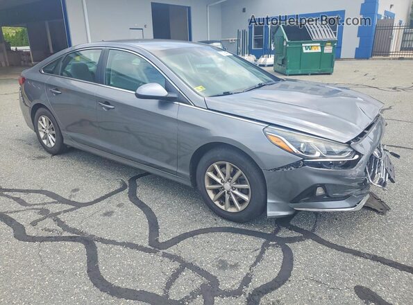 5NPE24AF5JH674000 2018 HYUNDAI SONATA Gray Przód prawy