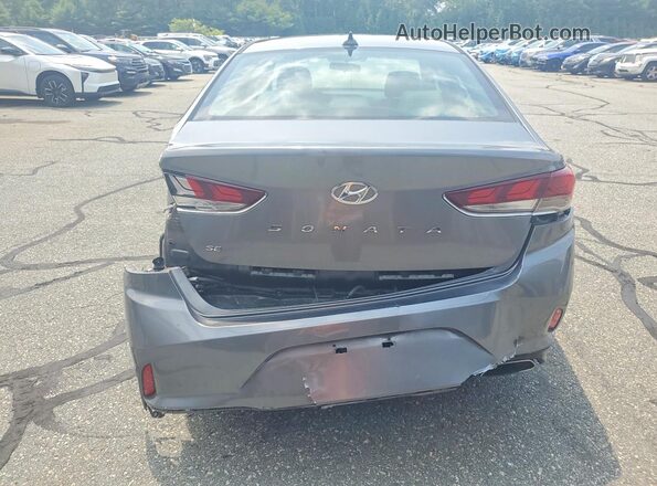 5NPE24AF5JH674000 2018 HYUNDAI SONATA Gray Widok z tyłu