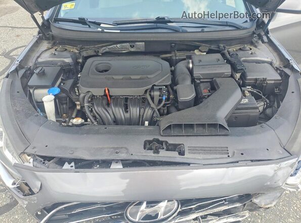 5NPE24AF5JH674000 2018 HYUNDAI SONATA Gray Widok wnętrza z tyłu