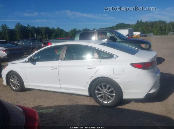 5NPE24AF5KH734956 2019 HYUNDAI SONATA White Вид спереду