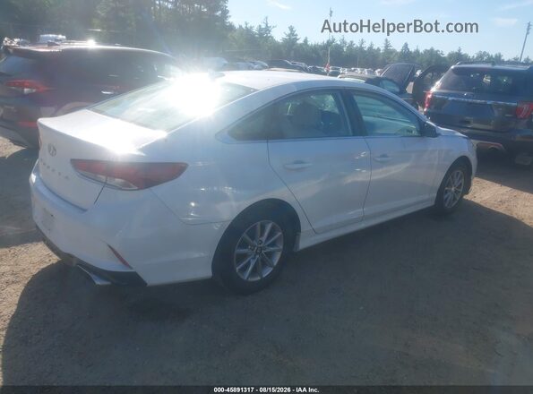 5NPE24AF5KH734956 2019 HYUNDAI SONATA White Задня права чверть