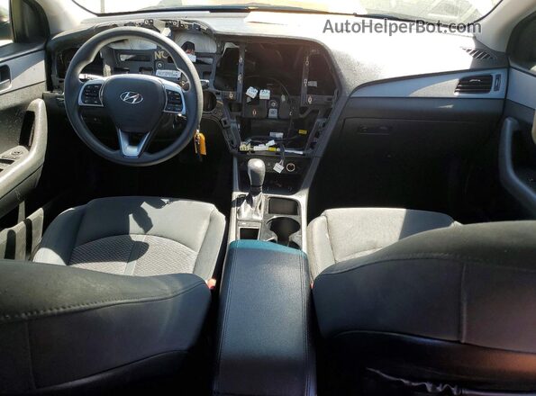 5NPE24AF5KH747478 2019 HYUNDAI SONATA Charcoal წინა პანელის ხედი