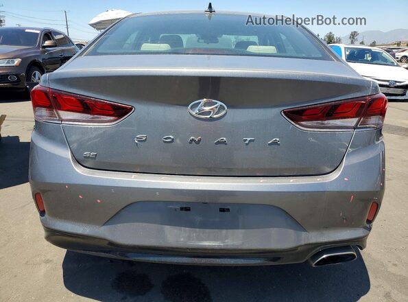 5NPE24AF5KH777533 2019 HYUNDAI SONATA Gray Вид ззаду