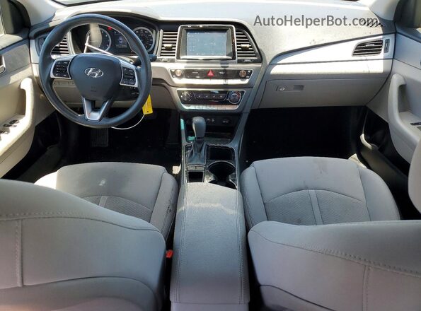 5NPE24AF5KH777533 2019 HYUNDAI SONATA Gray Вид панелі приладів