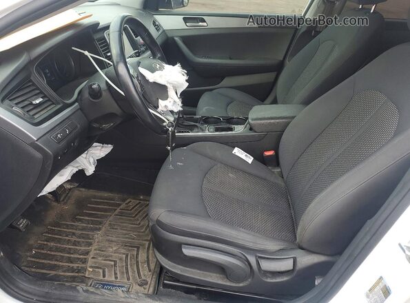 5NPE24AF5KH802639 2019 HYUNDAI SONATA White Front interior view