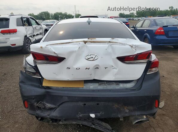 5NPE24AF5KH802639 2019 HYUNDAI SONATA White Rear view