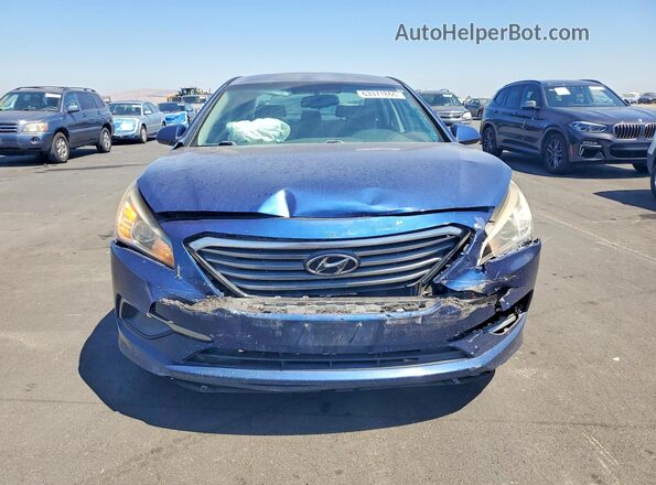 5NPE24AF6GH266355 2016 HYUNDAI SONATA Blue Դիմացի տեսք