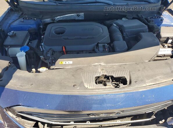 5NPE24AF6GH266355 2016 HYUNDAI SONATA Blue Սալոնի հետևի տեսք
