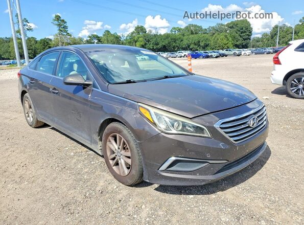 5NPE24AF6GH267974 2016 HYUNDAI SONATA Gray Widok z przodu