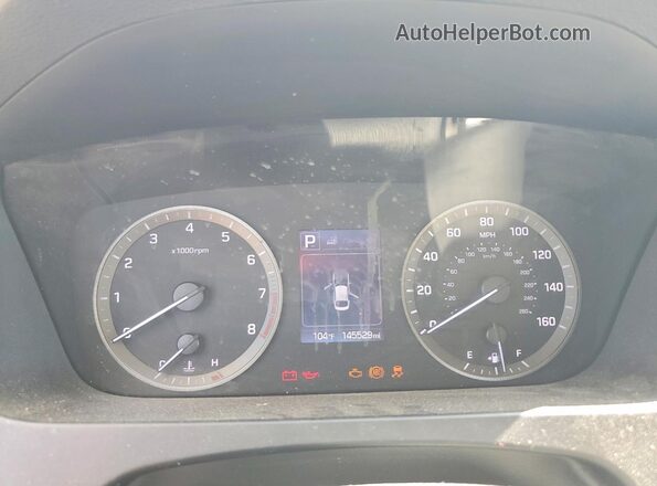 5NPE24AF6GH267974 2016 HYUNDAI SONATA Gray Widok tylnych siedzeń