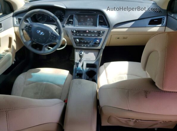 5NPE24AF6GH267974 2016 HYUNDAI SONATA Gray Widok zestawu wskaźników