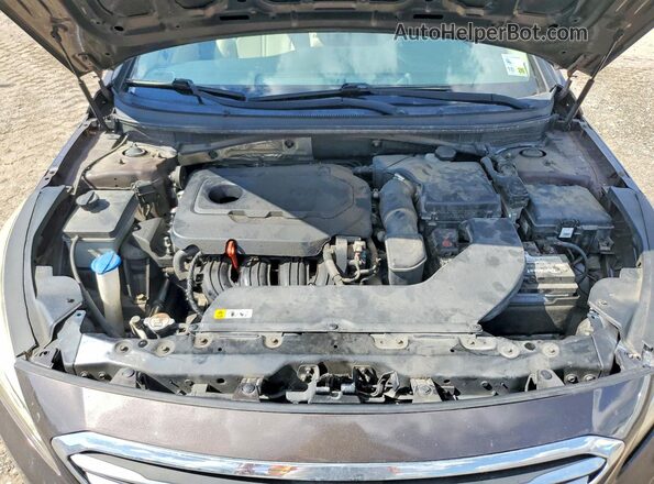5NPE24AF6GH267974 2016 HYUNDAI SONATA Gray Widok komory silnika