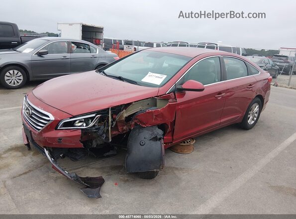 5NPE24AF6GH282104 2016 HYUNDAI SONATA Red Przód lewy