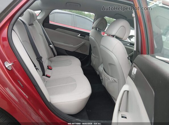 5NPE24AF6GH282104 2016 HYUNDAI SONATA Red Widok naklejki z numerem VIN
