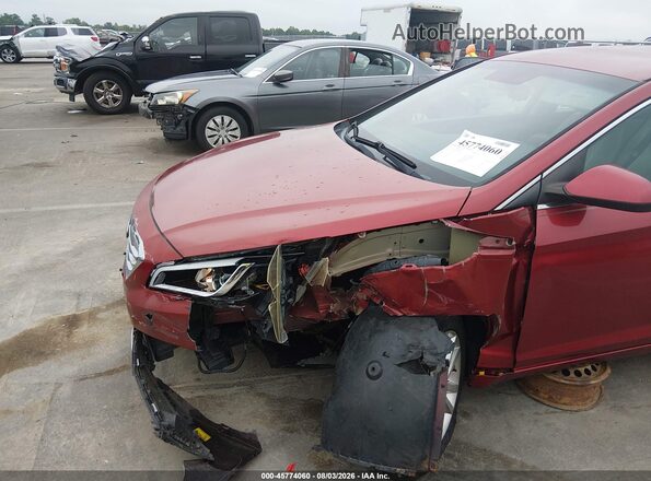 5NPE24AF6GH282104 2016 HYUNDAI SONATA Red Widok z przodu