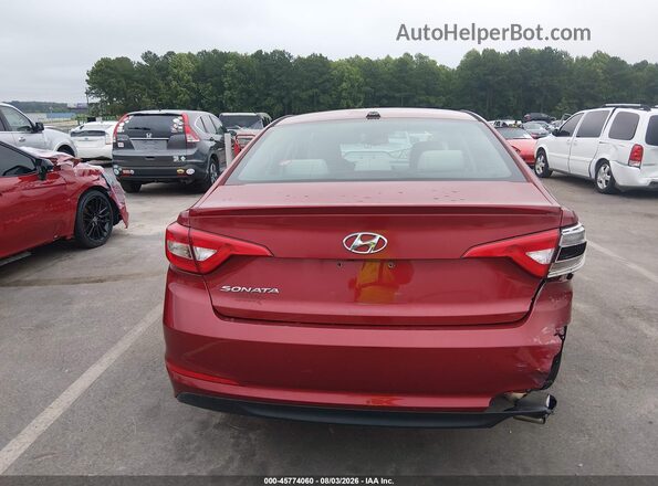 5NPE24AF6GH282104 2016 HYUNDAI SONATA Red 