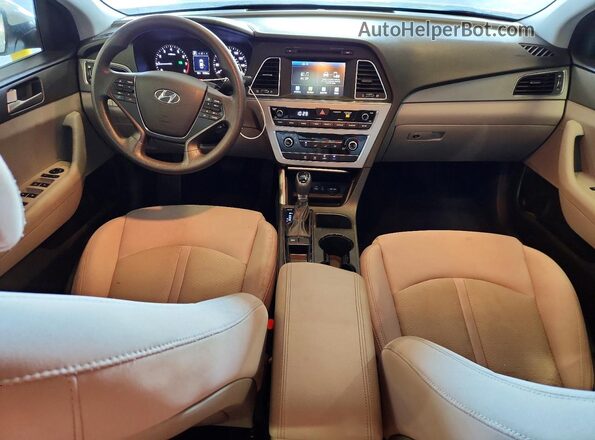 5NPE24AF6GH284404 2016 HYUNDAI SONATA White Вид панелі приладів