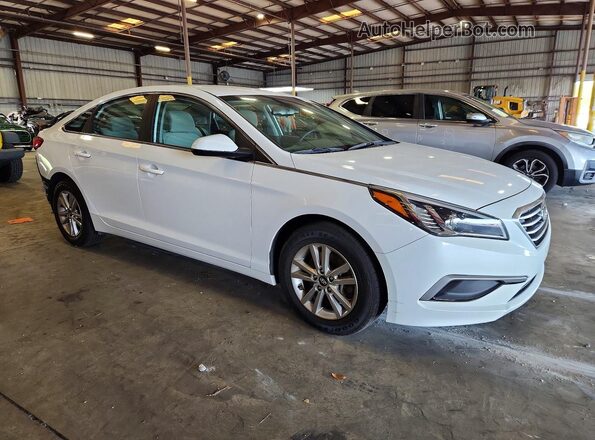 5NPE24AF6GH284404 2016 HYUNDAI SONATA White Передня права чверть