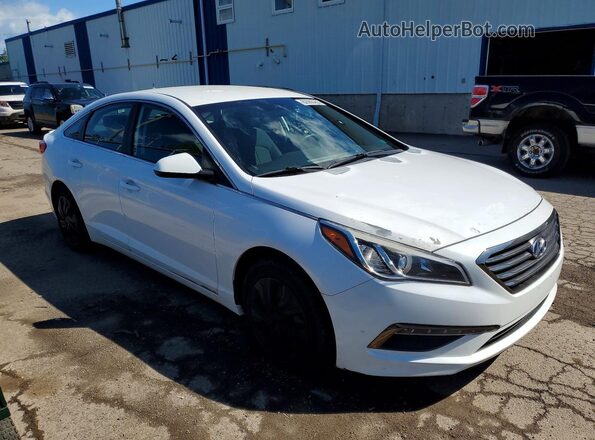 5NPE24AF6GH285262 2016 HYUNDAI SONATA White Przód prawy
