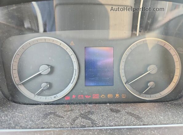 5NPE24AF6GH285665 2016 HYUNDAI SONATA Black Вид щитка приладів
