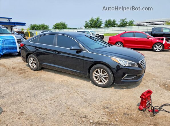 5NPE24AF6GH285665 2016 HYUNDAI SONATA Black Передня права чверть