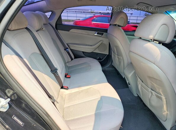 5NPE24AF6GH285665 2016 HYUNDAI SONATA Black Вид задніх сидінь