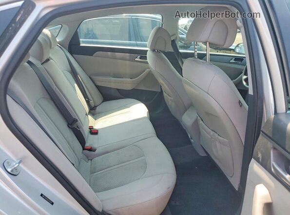 5NPE24AF6GH319538 2016 HYUNDAI SONATA Silver უკანა სავარძლების ხედი