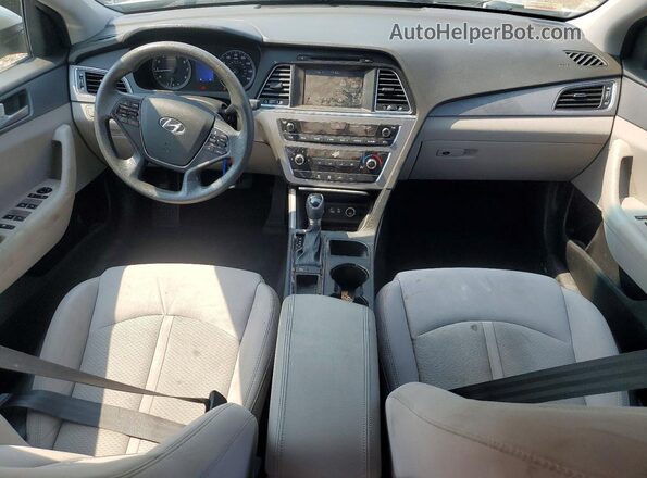 5NPE24AF6GH319538 2016 HYUNDAI SONATA Silver წინა პანელის ხედი