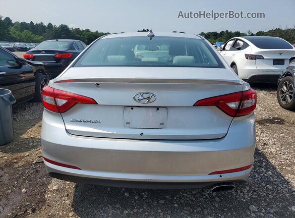 5NPE24AF6GH319538 2016 HYUNDAI SONATA Silver უკანა ხედი