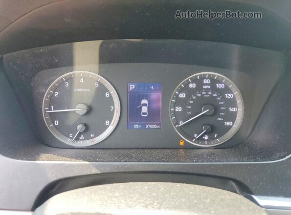 5NPE24AF6GH319538 2016 HYUNDAI SONATA Silver ხელსაწყოთა პანელის ხედი