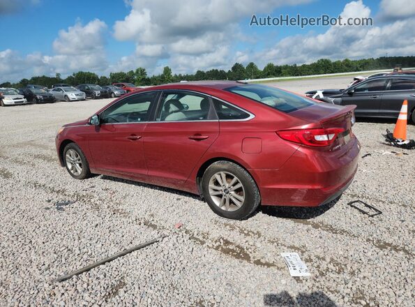 5NPE24AF6GH334041 2016 HYUNDAI SONATA Burgundy Հետևի ձախ