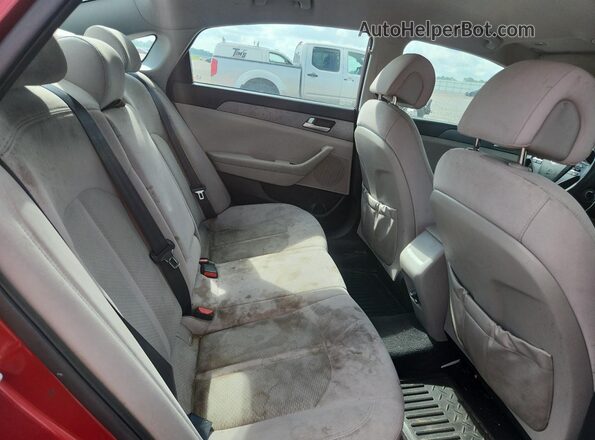 5NPE24AF6GH334041 2016 HYUNDAI SONATA Burgundy Հետևի նստատեղերի տեսք