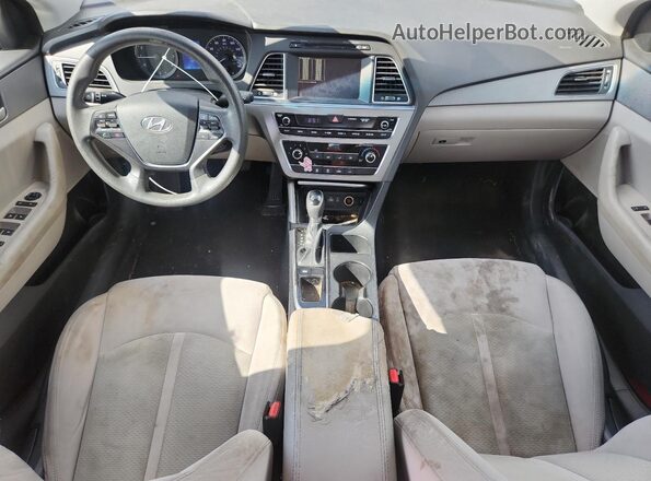 5NPE24AF6GH334041 2016 HYUNDAI SONATA Burgundy Առջևի վահանակի տեսք