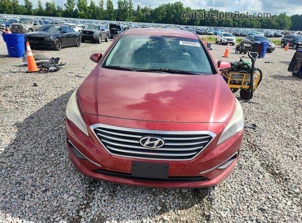 5NPE24AF6GH334041 2016 HYUNDAI SONATA Burgundy Դիմացի տեսք