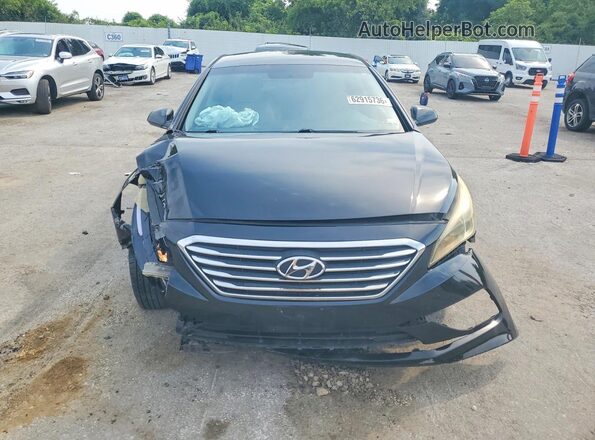 5NPE24AF6GH342415 2016 HYUNDAI SONATA Black წინა ხედი