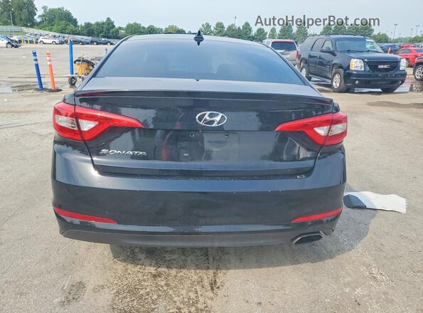 5NPE24AF6GH342415 2016 HYUNDAI SONATA Black უკანა ხედი