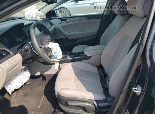 5NPE24AF6GH342415 2016 HYUNDAI SONATA Black წინა სალონის ხედი