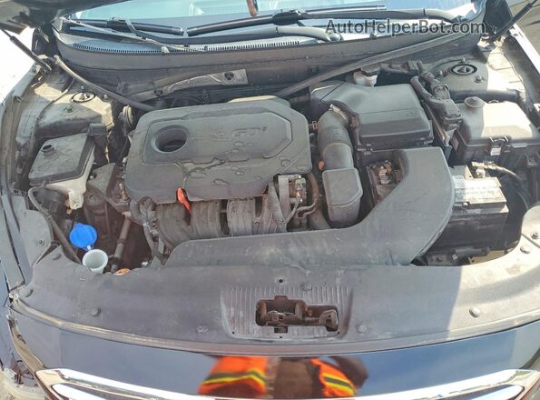 5NPE24AF6GH342415 2016 HYUNDAI SONATA Black ძრავის განყოფილების ხედი